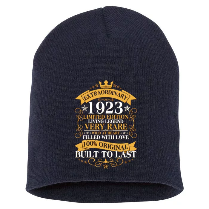 Extraordinary 1923 Limited Edition Built To Last 100th Birthday Short Acrylic Beanie