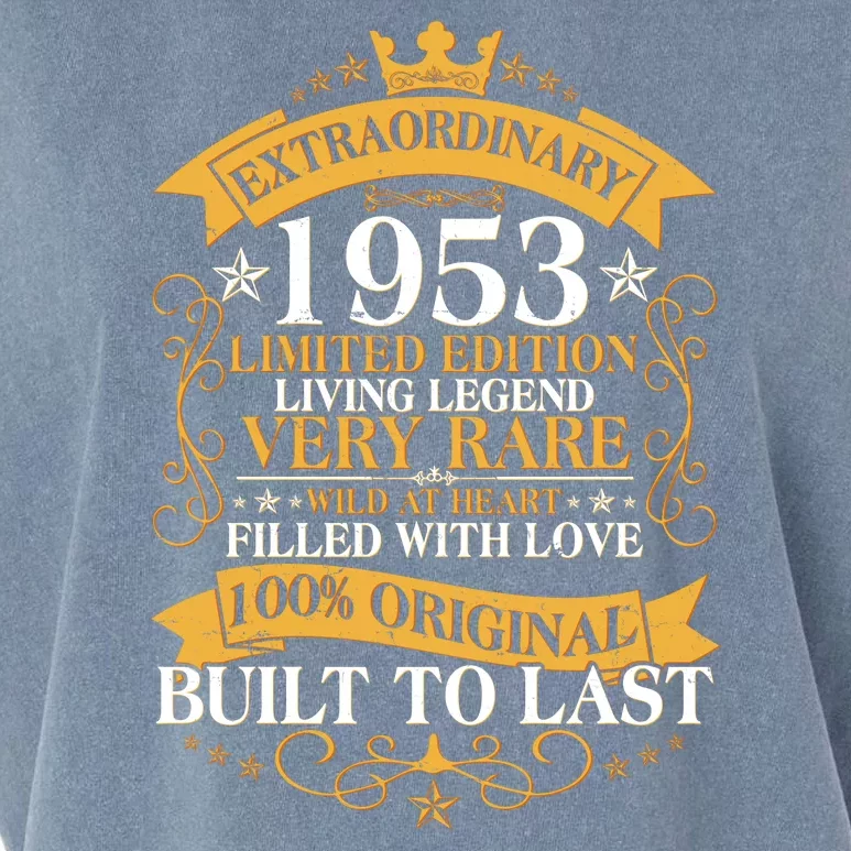 Extraordinary 1953 Limited Edition Built To Last 70th Birthday Garment-Dyed Women's Muscle Tee