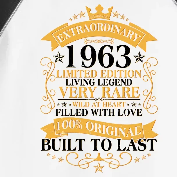 Extraordinary 1963 Limited Edition Built To Last 60th Birthday Toddler Fine Jersey T-Shirt