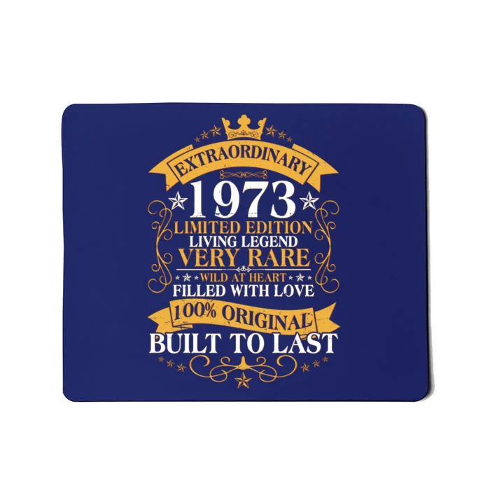 Extraordinary 1973 Limited Edition Built To Last 50th Birthday Mousepad