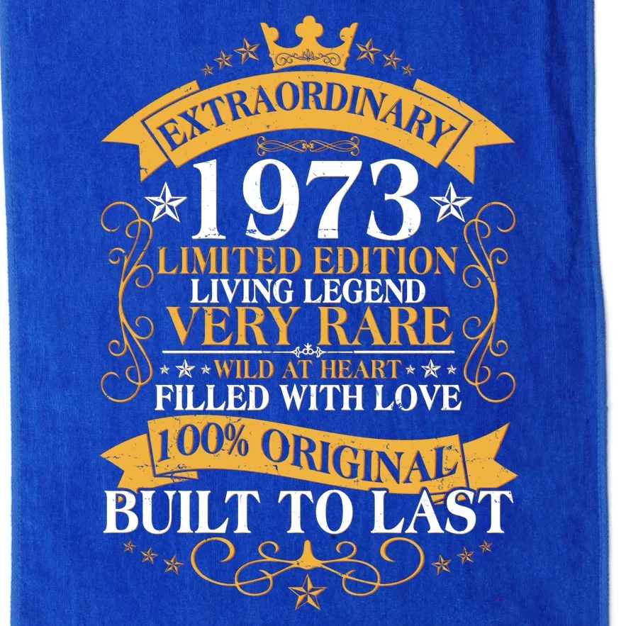 Extraordinary 1973 Limited Edition Built To Last 50th Birthday Platinum Collection Golf Towel