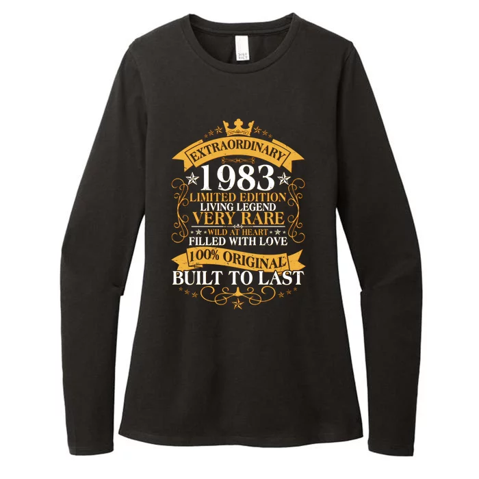 Extraordinary 1983 Limited Edition Built To Last 40th Birthday Womens CVC Long Sleeve Shirt