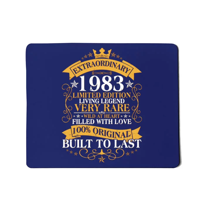 Extraordinary 1983 Limited Edition Built To Last 40th Birthday Mousepad