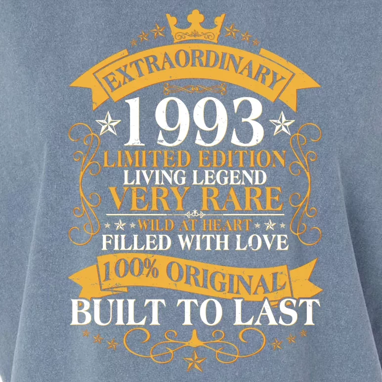 Extraordinary 1993 Limited Edition Built To Last 30th Birthday Garment-Dyed Women's Muscle Tee