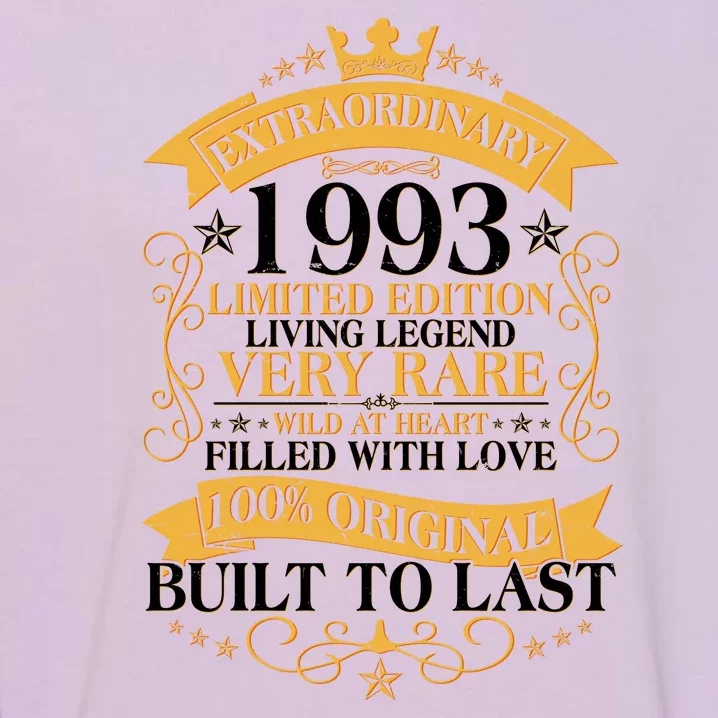 Extraordinary 1993 Limited Edition Built To Last 30th Birthday Garment-Dyed Sweatshirt