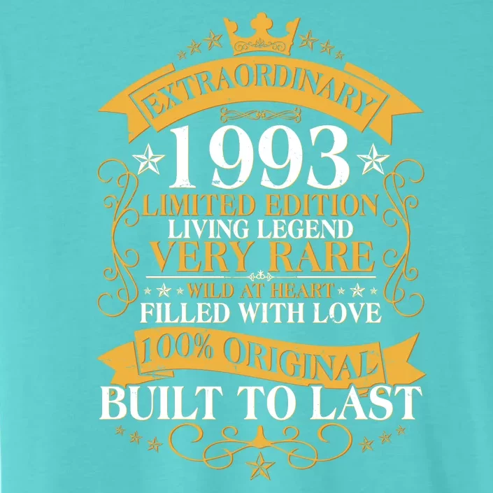 Extraordinary 1993 Limited Edition Built To Last 30th Birthday ChromaSoft Performance T-Shirt