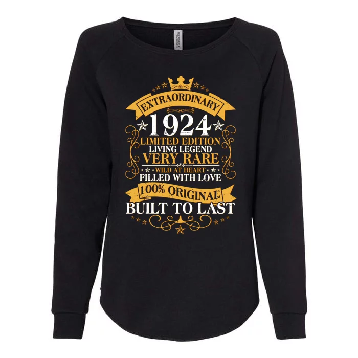 Extraordinary 1924 Limited Edition Built To Last 100th Birthday Womens California Wash Sweatshirt