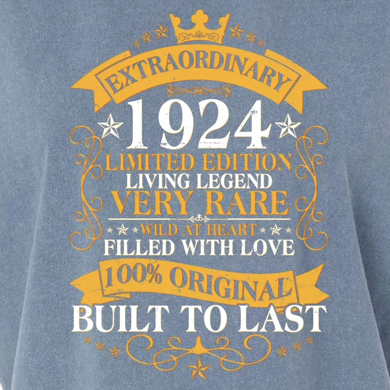 Extraordinary 1924 Limited Edition Built To Last 100th Birthday Garment-Dyed Women's Muscle Tee