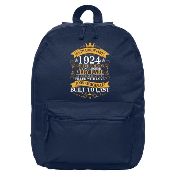 Extraordinary 1924 Limited Edition Built To Last 100th Birthday 16 in Basic Backpack