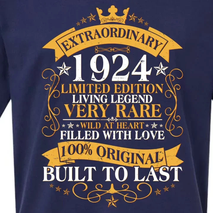 Extraordinary 1924 Limited Edition Built To Last 100th Birthday Sueded Cloud Jersey T-Shirt