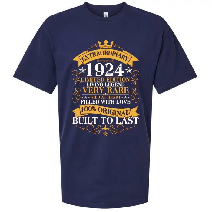 Extraordinary 1924 Limited Edition Built To Last 100th Birthday Sueded Cloud Jersey T-Shirt