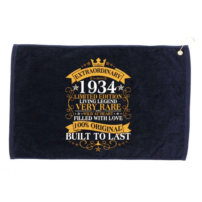 Extraordinary 1934 Limited Edition Built To Last 90th Birthday Grommeted Golf Towel