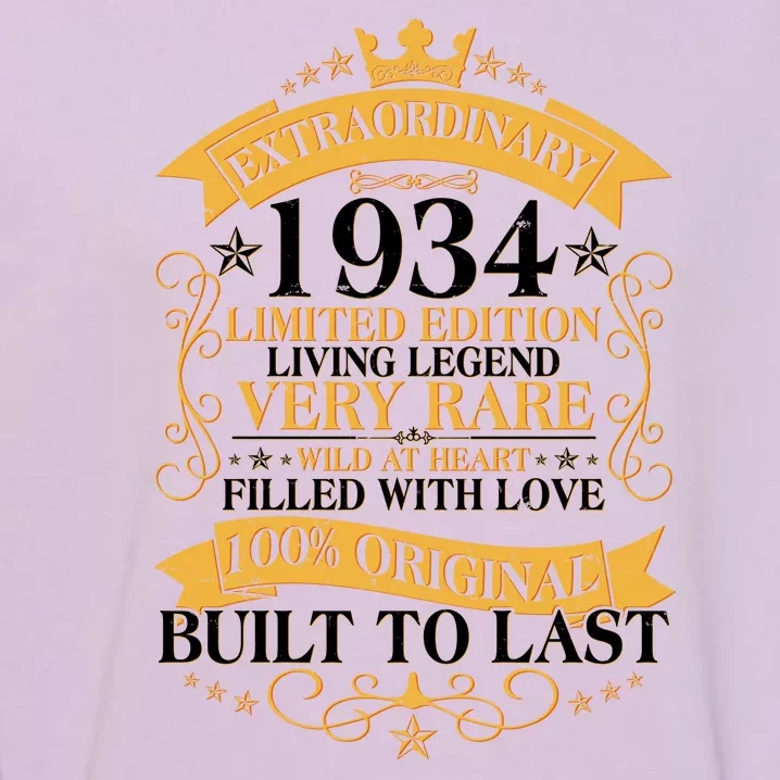 Extraordinary 1934 Limited Edition Built To Last 90th Birthday Garment-Dyed Sweatshirt