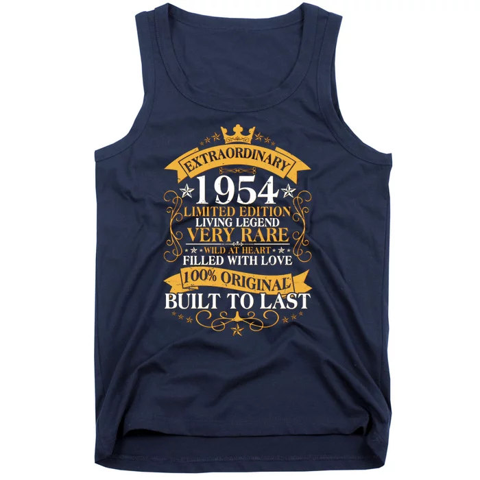 Extraordinary 1954 Limited Edition Built To Last 70th Birthday Tank Top