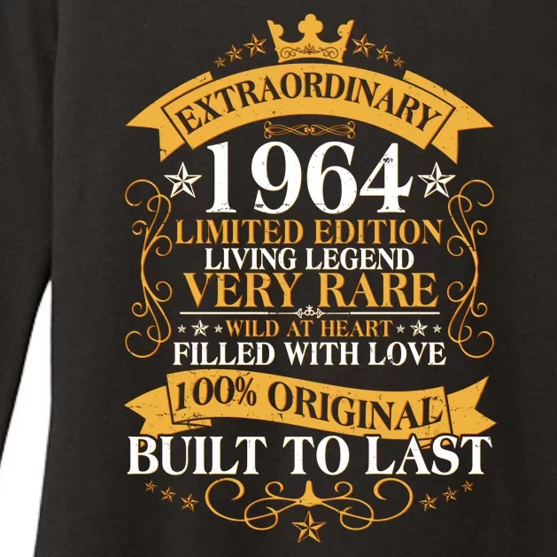 Extraordinary 1964 Limited Edition Built To Last 60th Birthday Womens CVC Long Sleeve Shirt