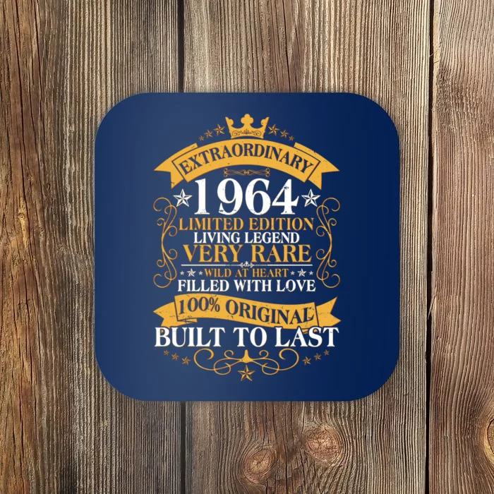 Extraordinary 1964 Limited Edition Built To Last 60th Birthday Coaster