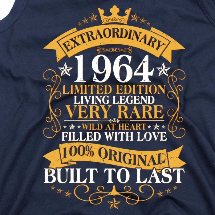 Extraordinary 1964 Limited Edition Built To Last 60th Birthday Tank Top