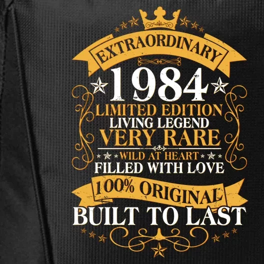 Extraordinary 1984 Limited Edition Built To Last 40th Birthday City Backpack