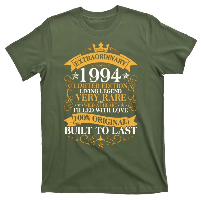 Extraordinary 1994 Limited Edition Built To Last 30th Birthday T-Shirt