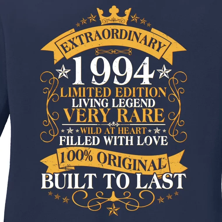 Extraordinary 1994 Limited Edition Built To Last 30th Birthday Ladies Long Sleeve Shirt