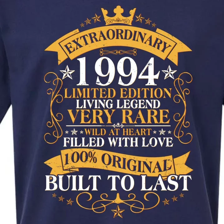 Extraordinary 1994 Limited Edition Built To Last 30th Birthday Sueded Cloud Jersey T-Shirt