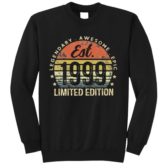 Est 1999 Limited Edition 24th Birthday Vintage 24 Year Old Sweatshirt