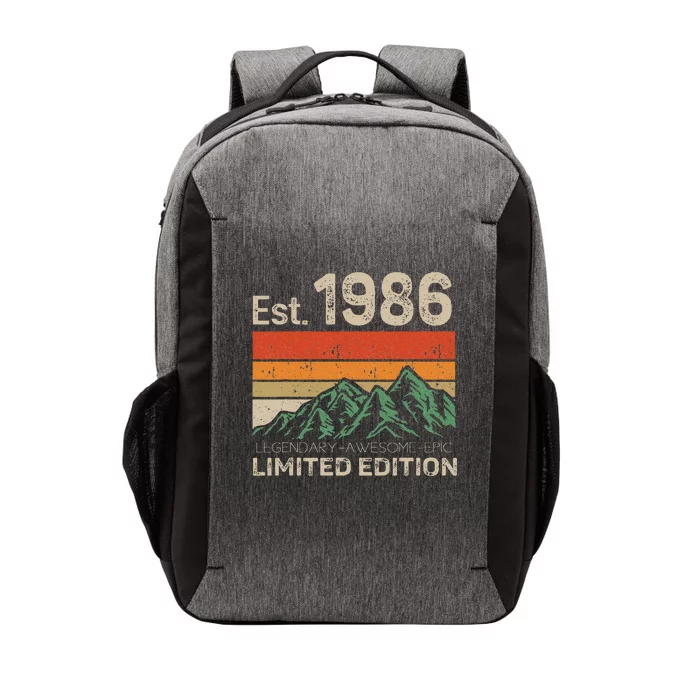 Est 1986 Legendary Awesome Epic Limited Edition 38 Year Old Vector Backpack