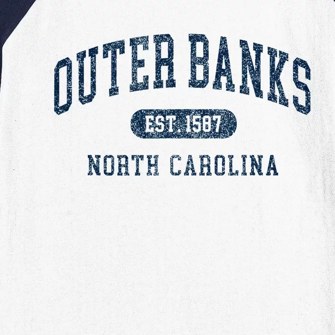 Est 1587 Obx North Carolina Nc Baseball Sleeve Shirt