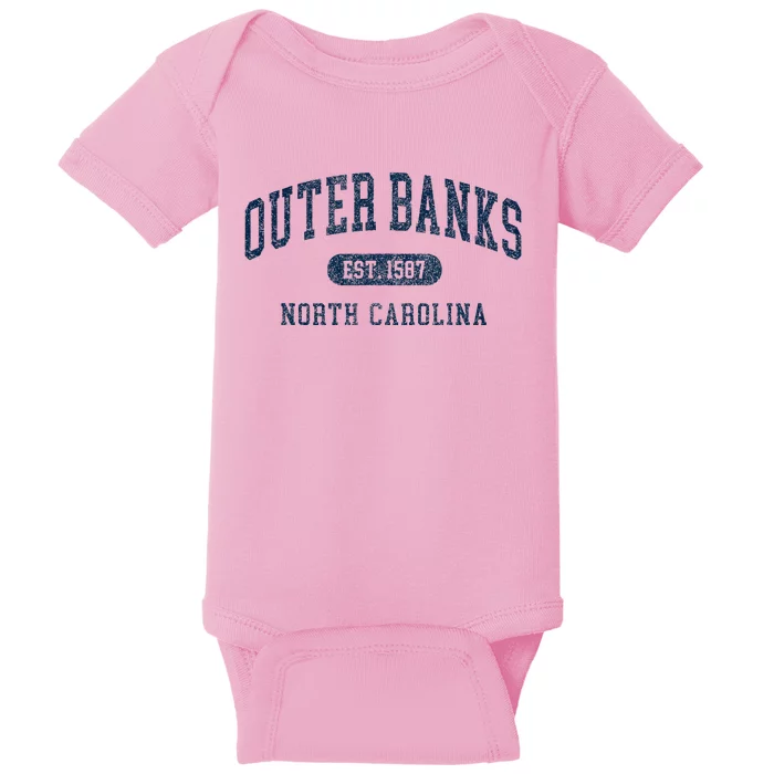 Est 1587 Obx North Carolina Nc Baby Bodysuit