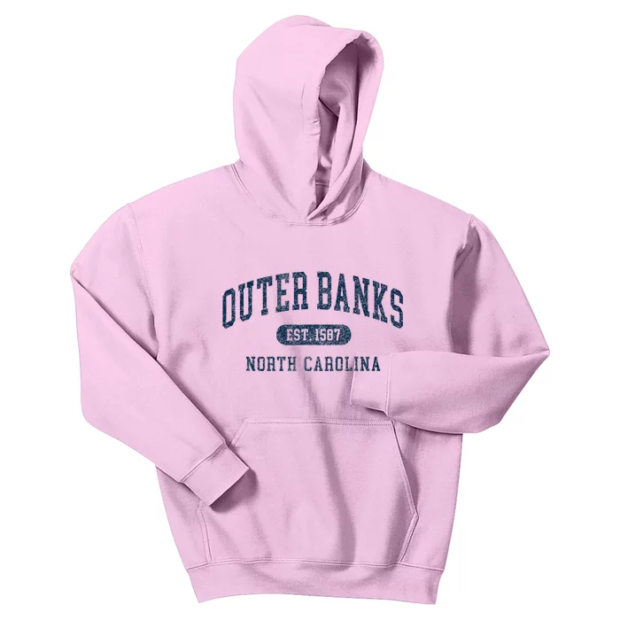 Est 1587 Obx North Carolina Nc Kids Hoodie