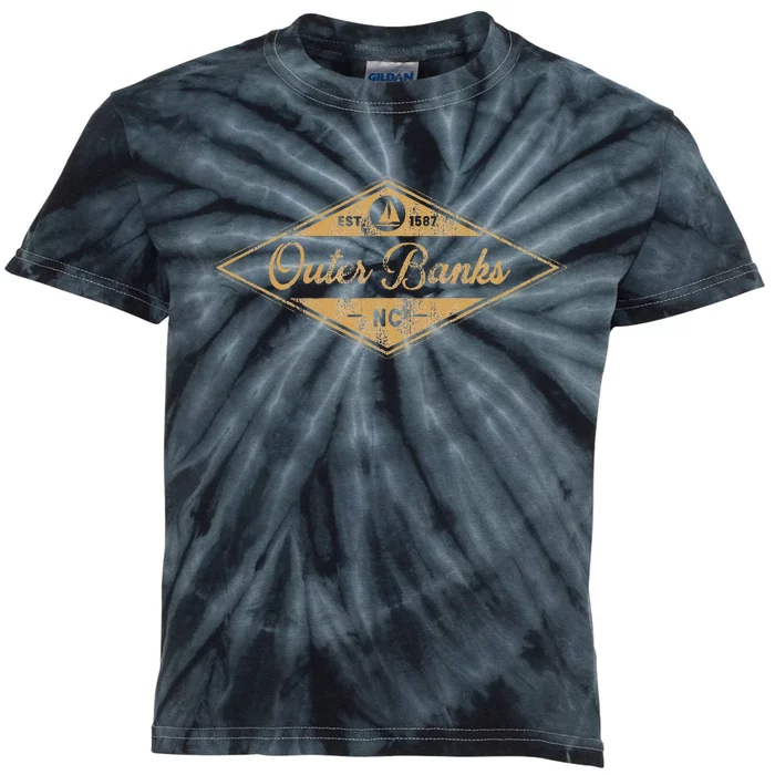 Est 1587 Obx North Carolina Kids Tie-Dye T-Shirt