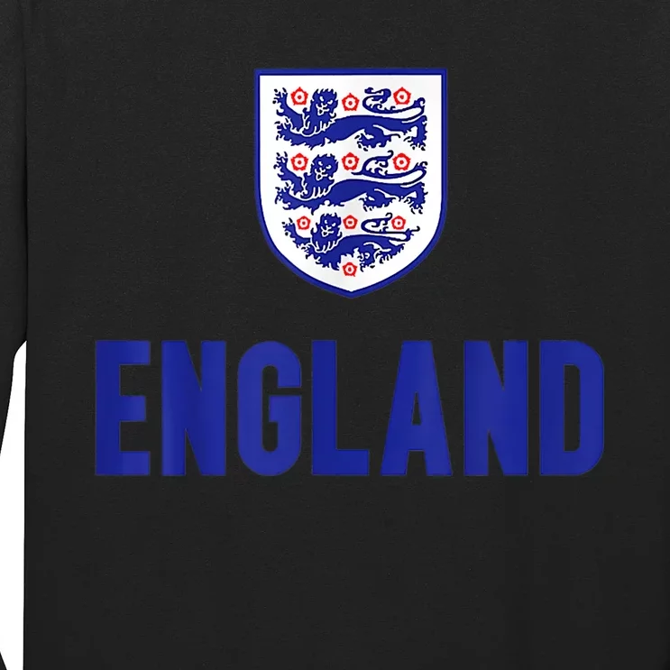 England 1982 Soccer Team Jersey British Three Heraldic Lions Long Sleeve Shirt