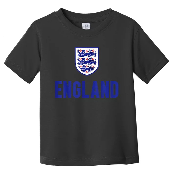 England 1982 Soccer Team Jersey British Three Heraldic Lions Toddler T-Shirt