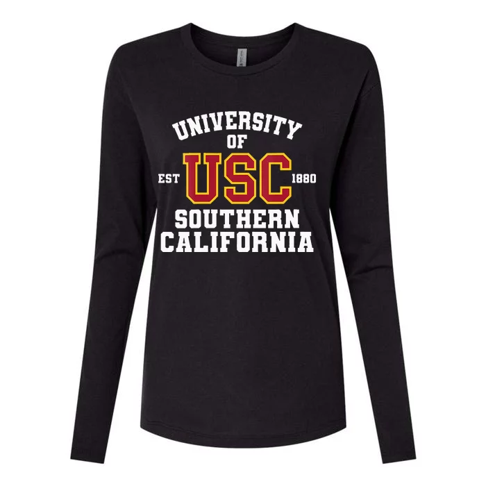 Est 1880 U.N.I.V.E.R.S.I.T.Y Of Southern California Womens Cotton Relaxed Long Sleeve T-Shirt