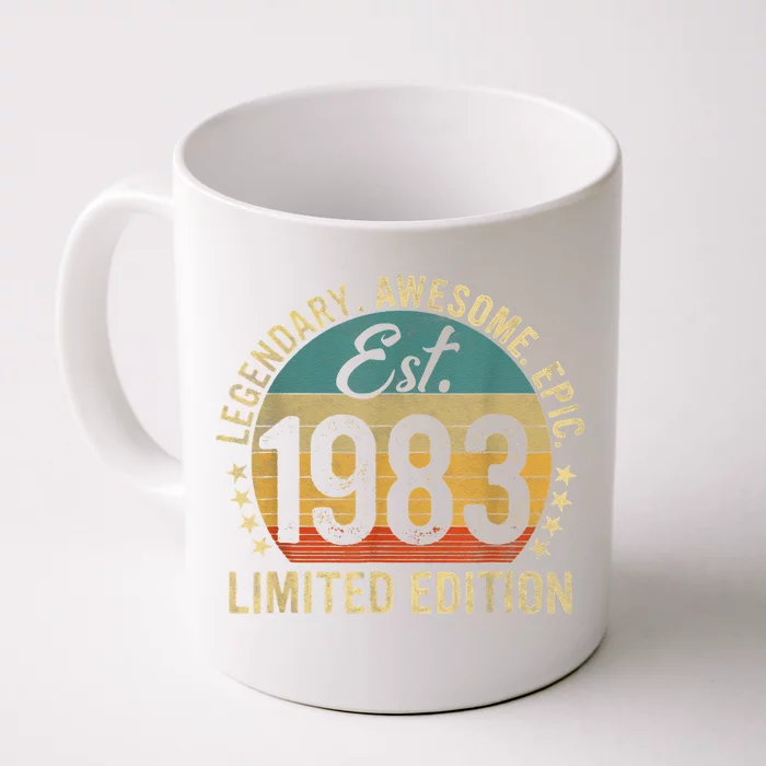 Est 1983 Vintage 1983 Limited Edition 40th Birthday Front & Back Coffee Mug