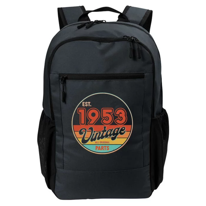 Est 1953 Vintage All Original Parts 70th Birthday Emblem Daily Commute Backpack