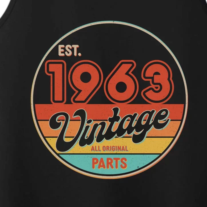 Est 1963 Vintage All Original Parts 60th Birthday Emblem Performance Tank