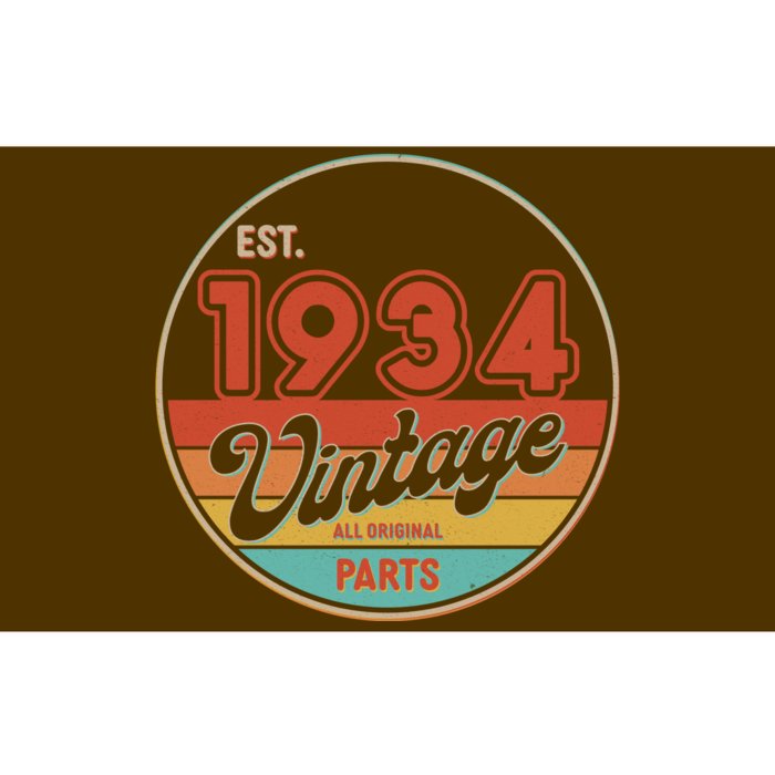 Est 1934 Vintage All Original Parts 90th Birthday Emblem Bumper Sticker