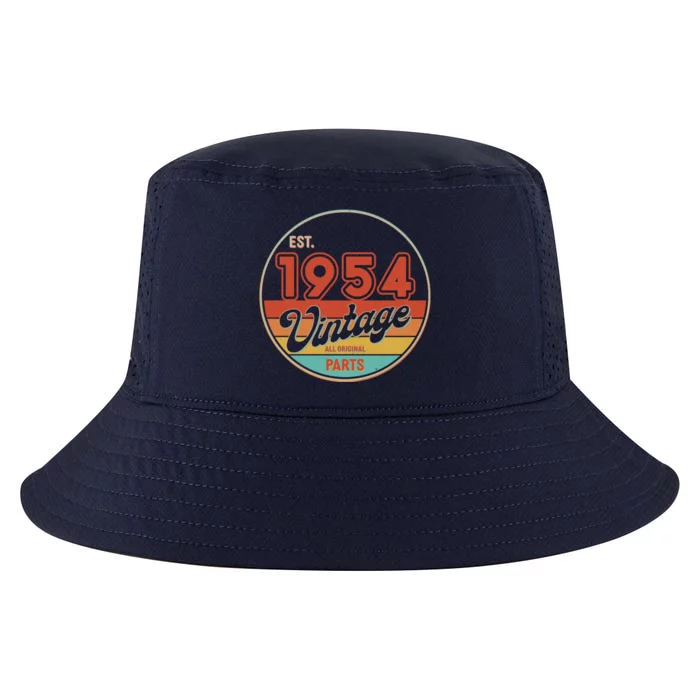 Est 1954 Vintage All Original Parts 70th Birthday Emblem Cool Comfort Performance Bucket Hat