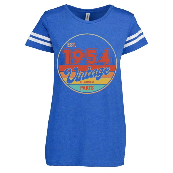 Est 1954 Vintage All Original Parts 70th Birthday Emblem Enza Ladies Jersey Football T-Shirt