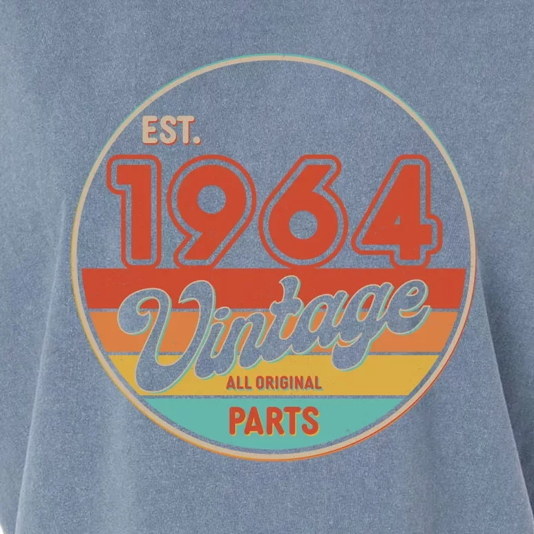 Est 1964 Vintage All Original Parts 60th Birthday Emblem Garment-Dyed Women's Muscle Tee