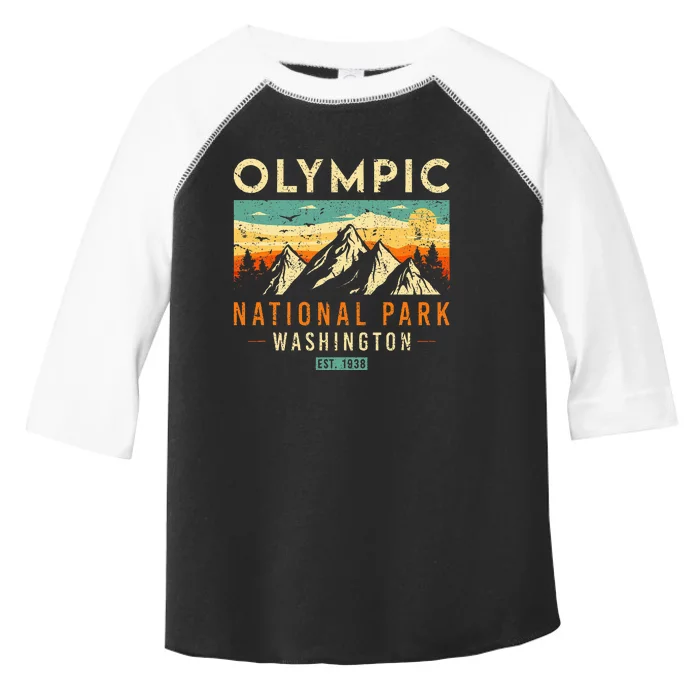 Est 1938 Washington Retro National Park Toddler Fine Jersey T-Shirt