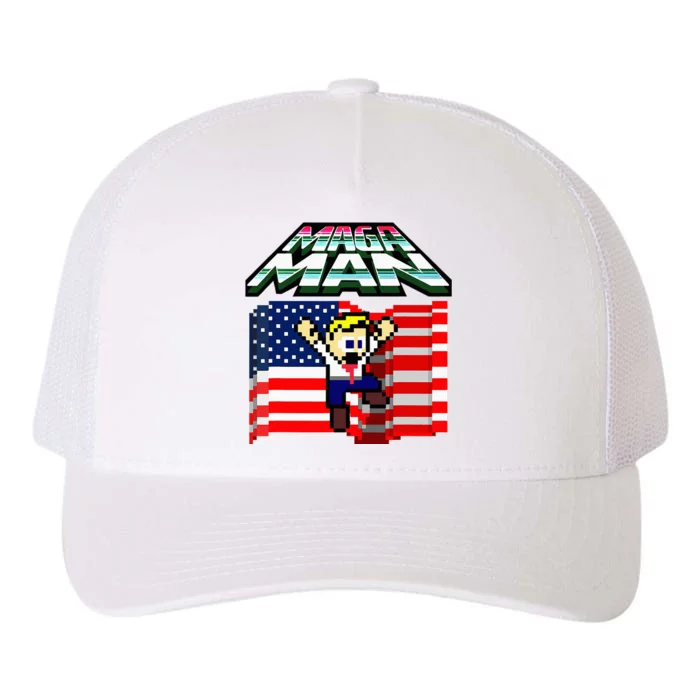 Election 2024 American Flag Maga Man Yupoong Adult 5-Panel Trucker Hat