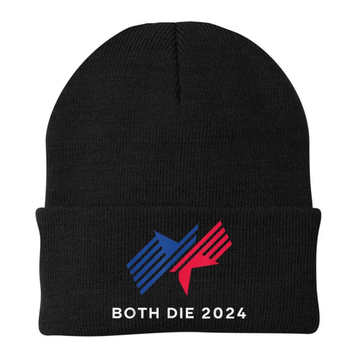 Election 2024 FunnyBoth Die 2024 New Plan Though Knit Cap Winter Beanie