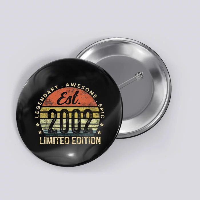 Est 2002 Limited Edition 21st Birthday Gifts 21 Year Old Button