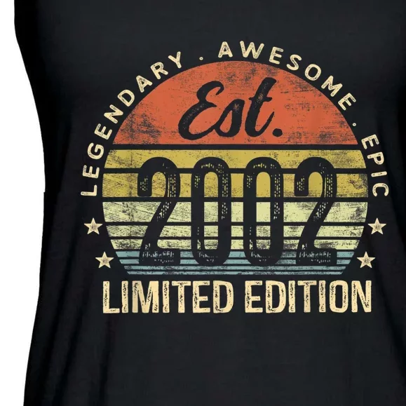 Est 2002 Limited Edition 21st Birthday Gifts 21 Year Old Ladies Essential Flowy Tank