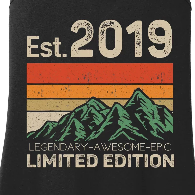 Est 2019 Legendary Awesome Epic Limited Edition 4th Birthday Ladies Essential Tank