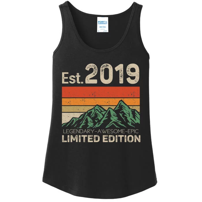 Est 2019 Legendary Awesome Epic Limited Edition 4th Birthday Ladies Essential Tank