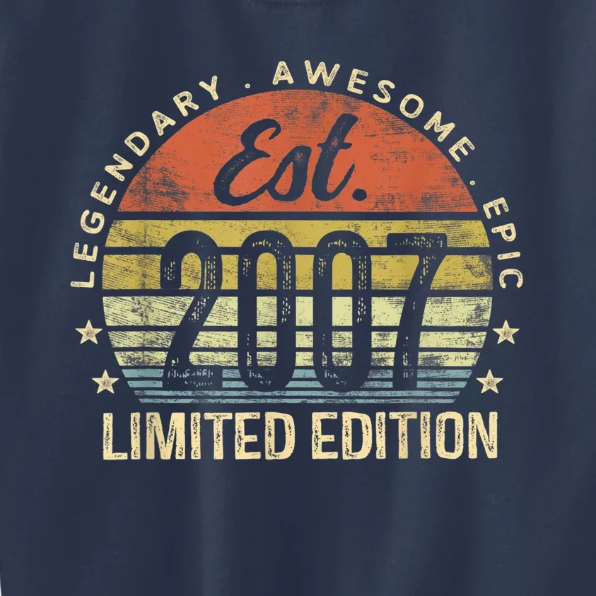 Est 2007 Limited Edition 16th Birthday Present Gifts 16 Year Old Kids Sweatshirt