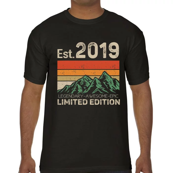 Est 2019 Legendary Awesome Epic Limited Edition 4th Birthday Comfort Colors T-Shirt